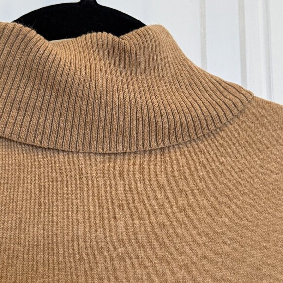 Lane Bryant 14/16 Camel Turtleneck Sweater EUC Neutral Classic Casual Preppy - Picture 3 of 5
